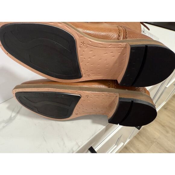 Franco Sarto Meyer Leather Knee High Boots Wide Calf Riding Minimalist Classic - Picture 7 of 14